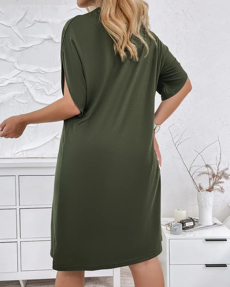 Clairene™ - Robe Élégante à Manches Mi-Longues pour Femme 