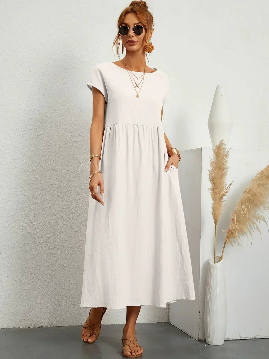 Robe en coton léger avec poches Sarina™ 